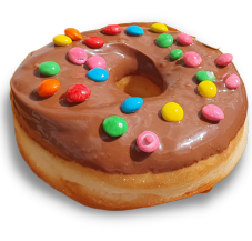 Donuts sabor Chocolate ao Leite