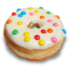 Donuts sabor Chocolate Branco