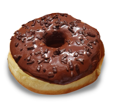 Donuts sabor Chocolate Meio Amargo